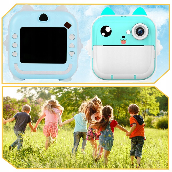 DRUKARKA DRUKUŚ APARAT FOTOGRAFICZNY NATYCHMIASTOWY TERMICZNA + KARTA 32GB Rozdzielczość 48 Mpx